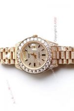Swiss Grade Replica Rolex Presidential Day Date Iced Out Watch 39mm